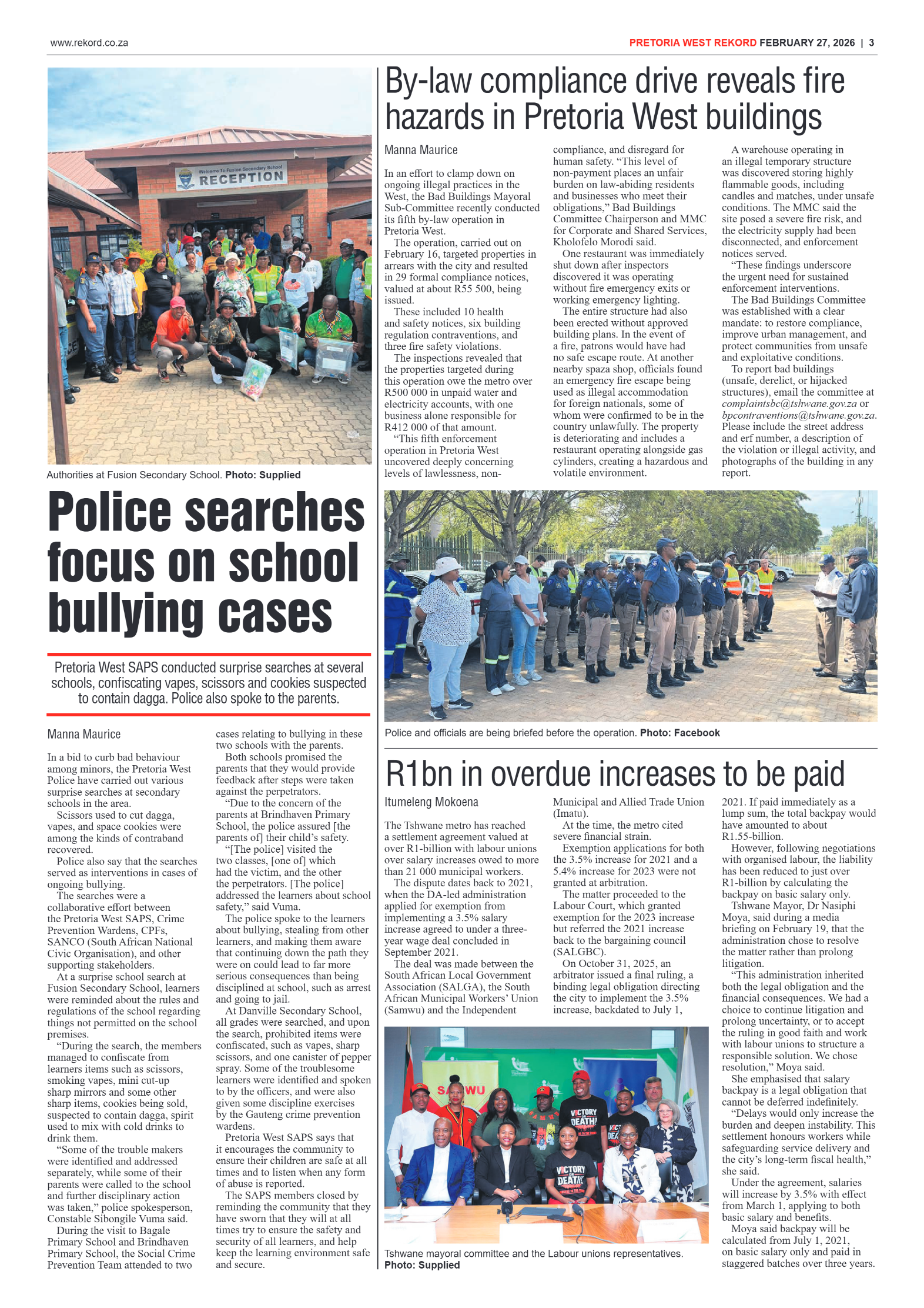 Rekord West 27 February 2026 page 3
