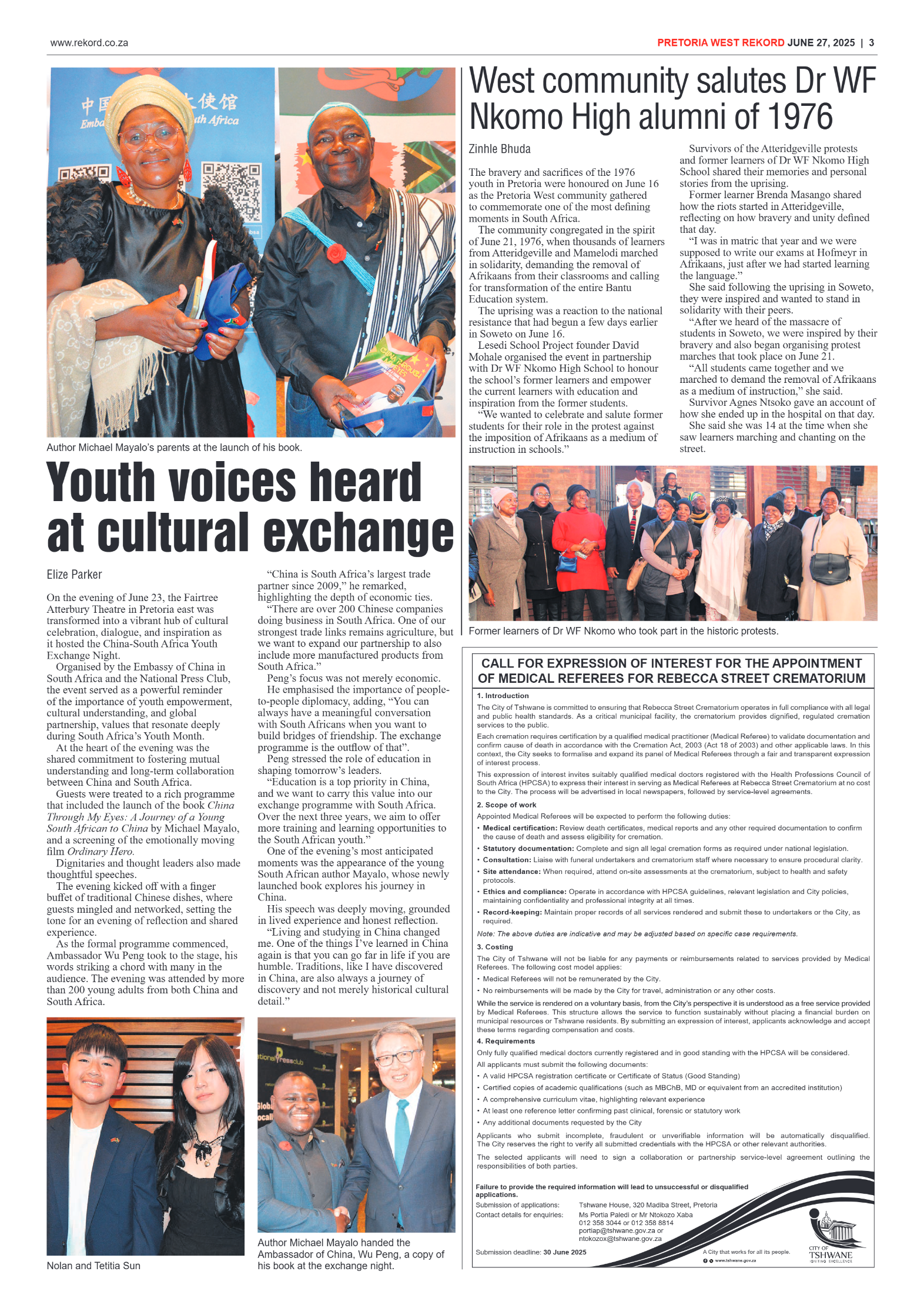 Rekord West 27 June 2025 page 3