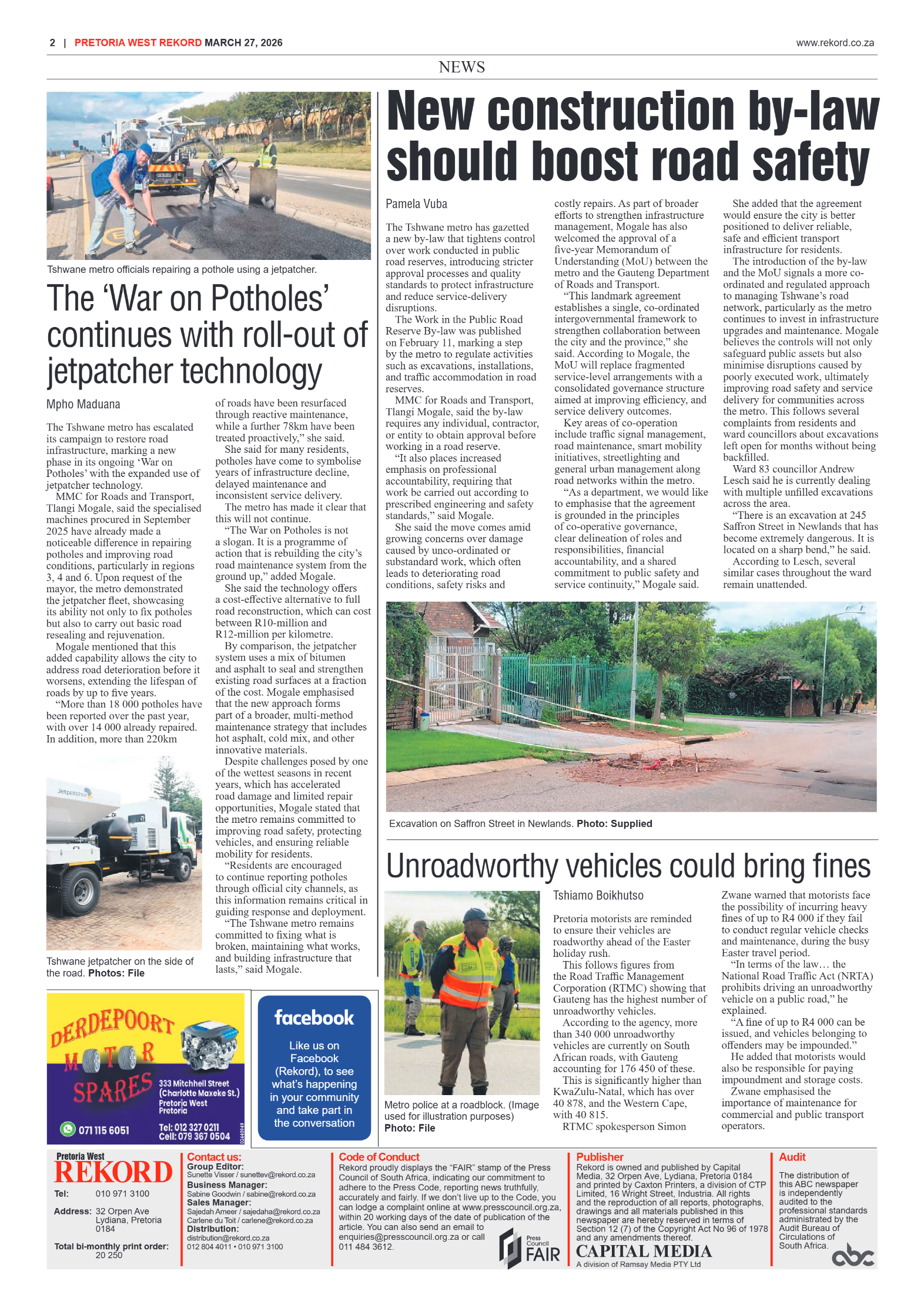 Rekord West 27 March 2026 page 2