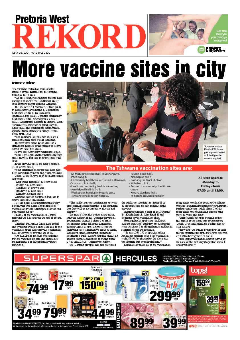 Rekord West 28 May 2021 page 1