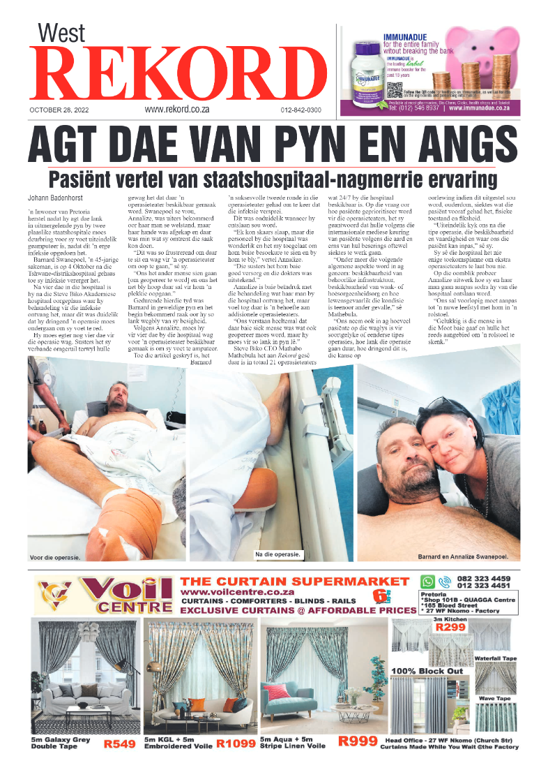 Rekord West 28 October 2022 page 1