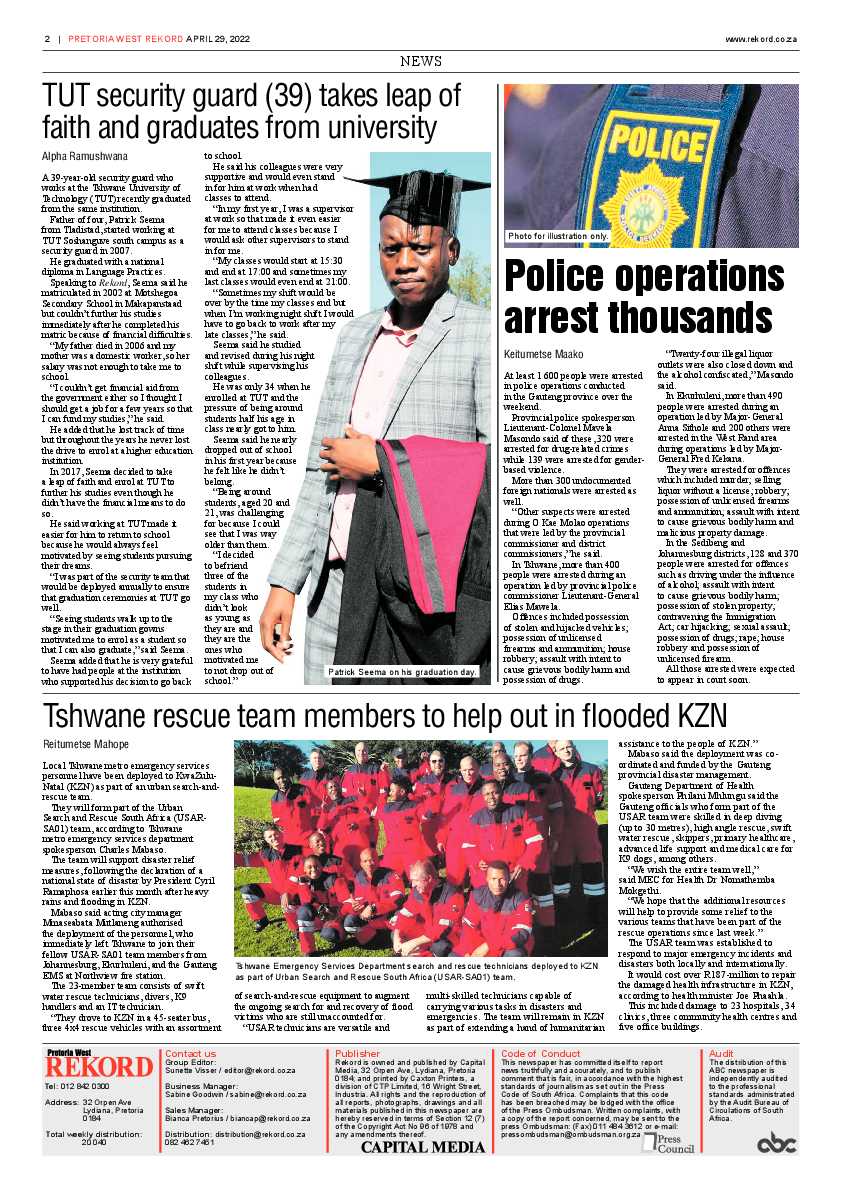 Rekord West 29 April 2022 page 2