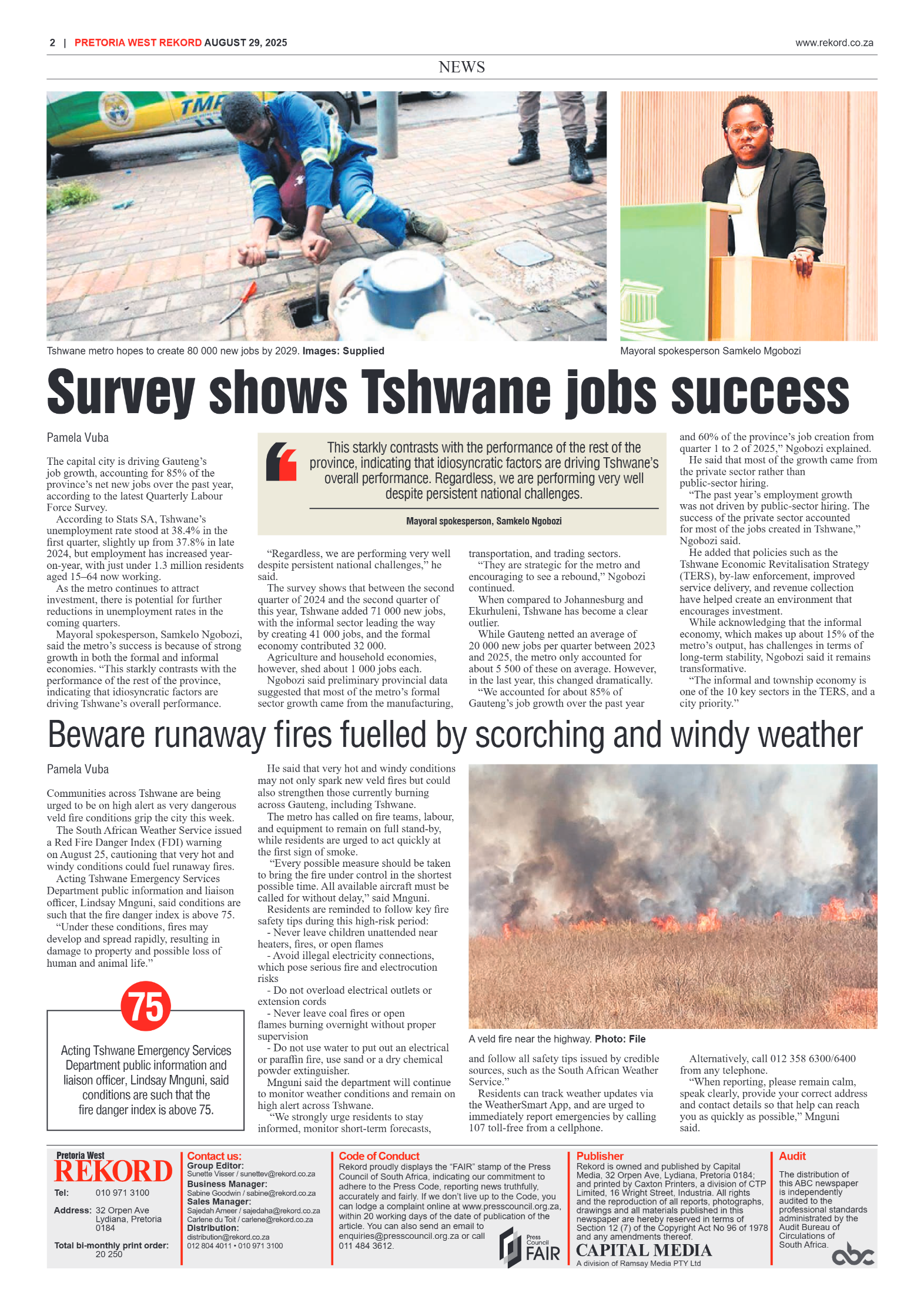 Rekord West 29 August 2025 page 2
