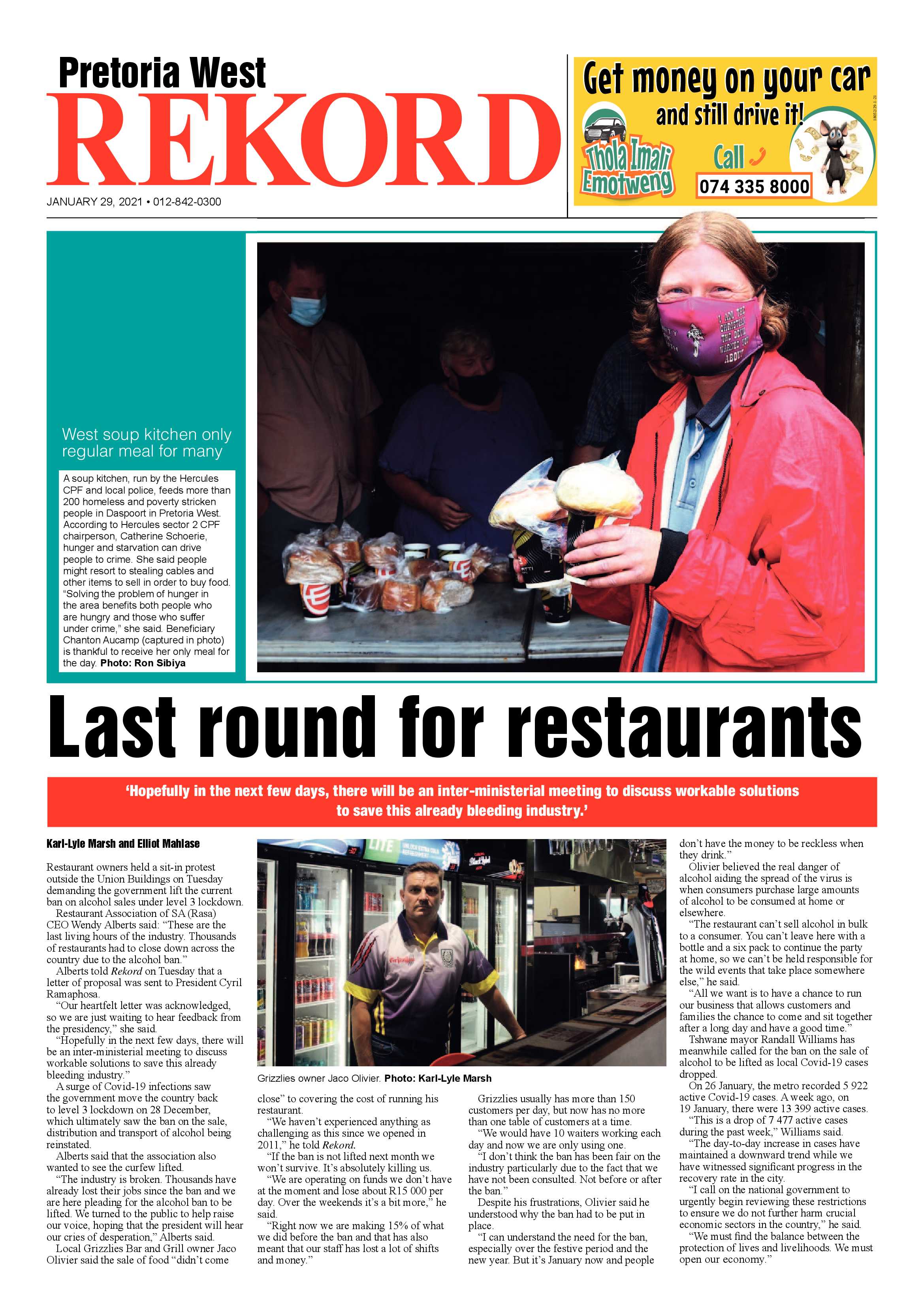 Rekord West 29 January 2021 page 1