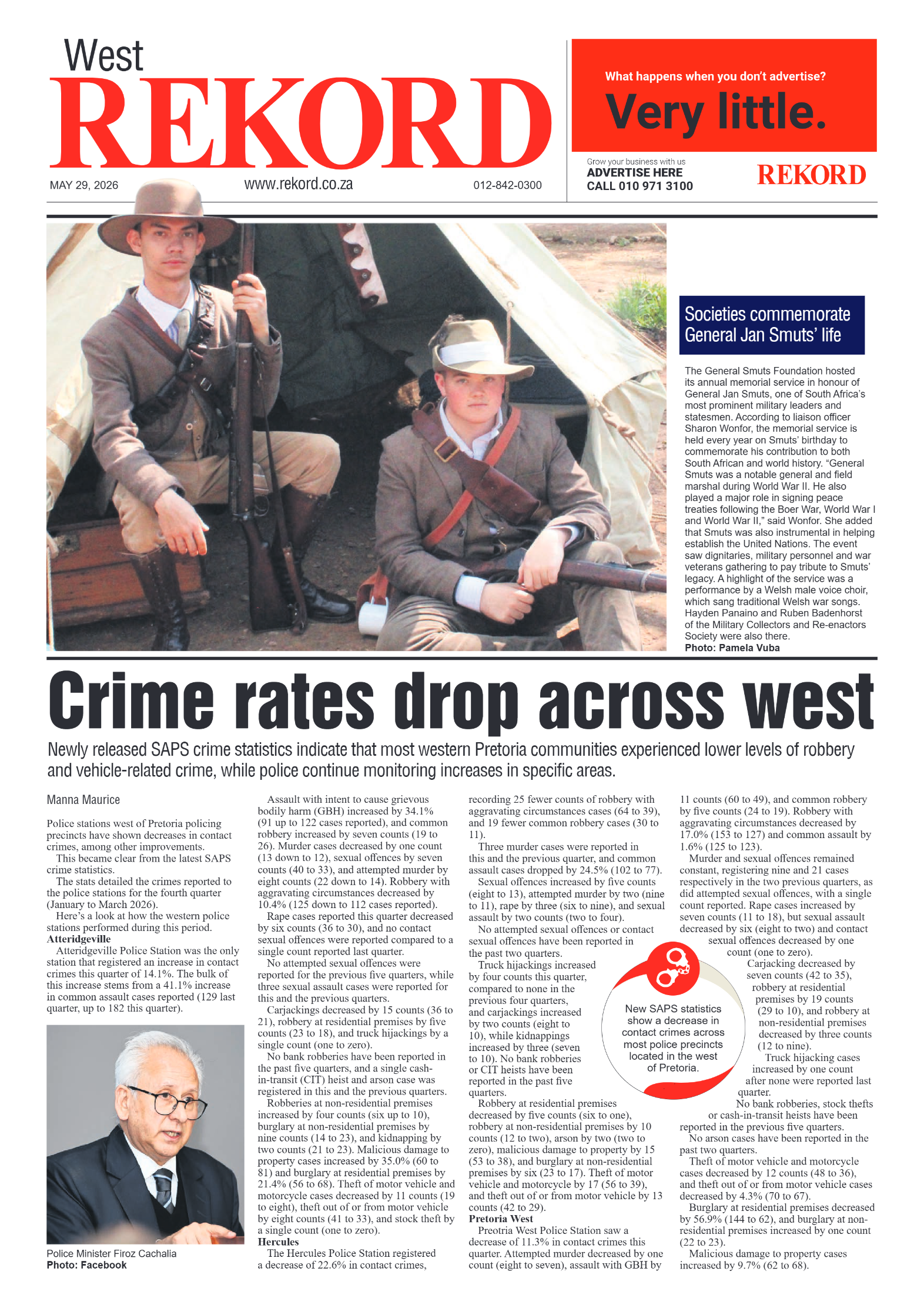 Rekord West 29 May 2026 page 1
