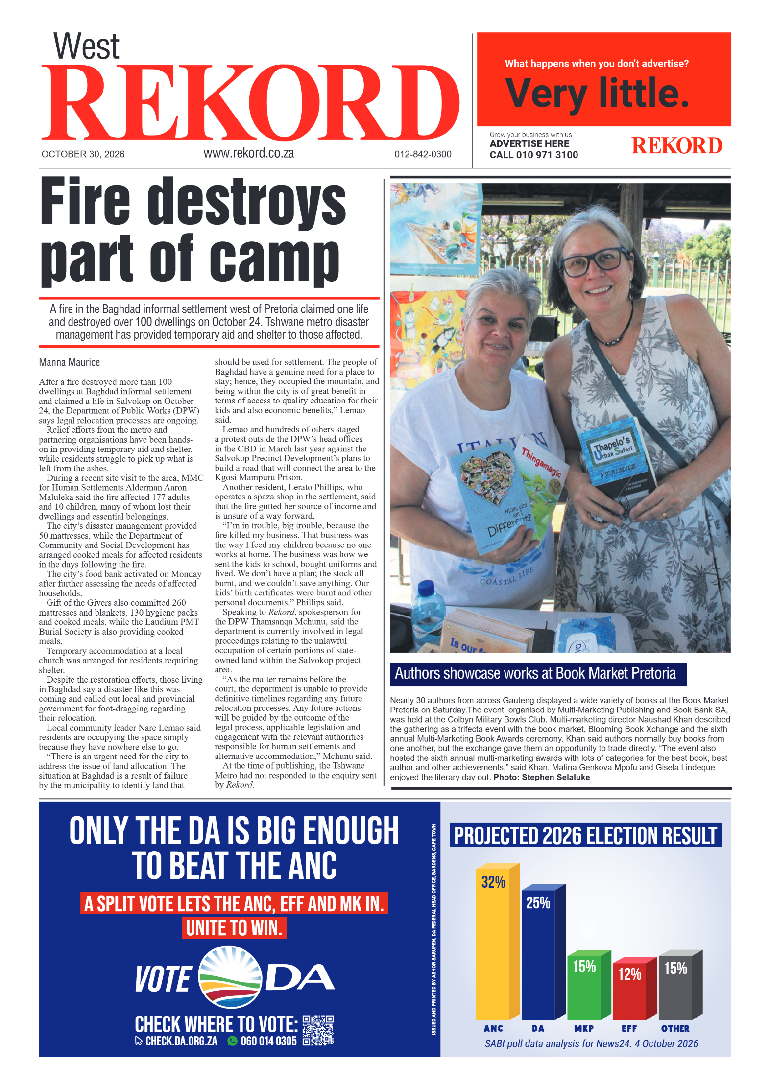 Rekord West – 30 October 2026 page 1