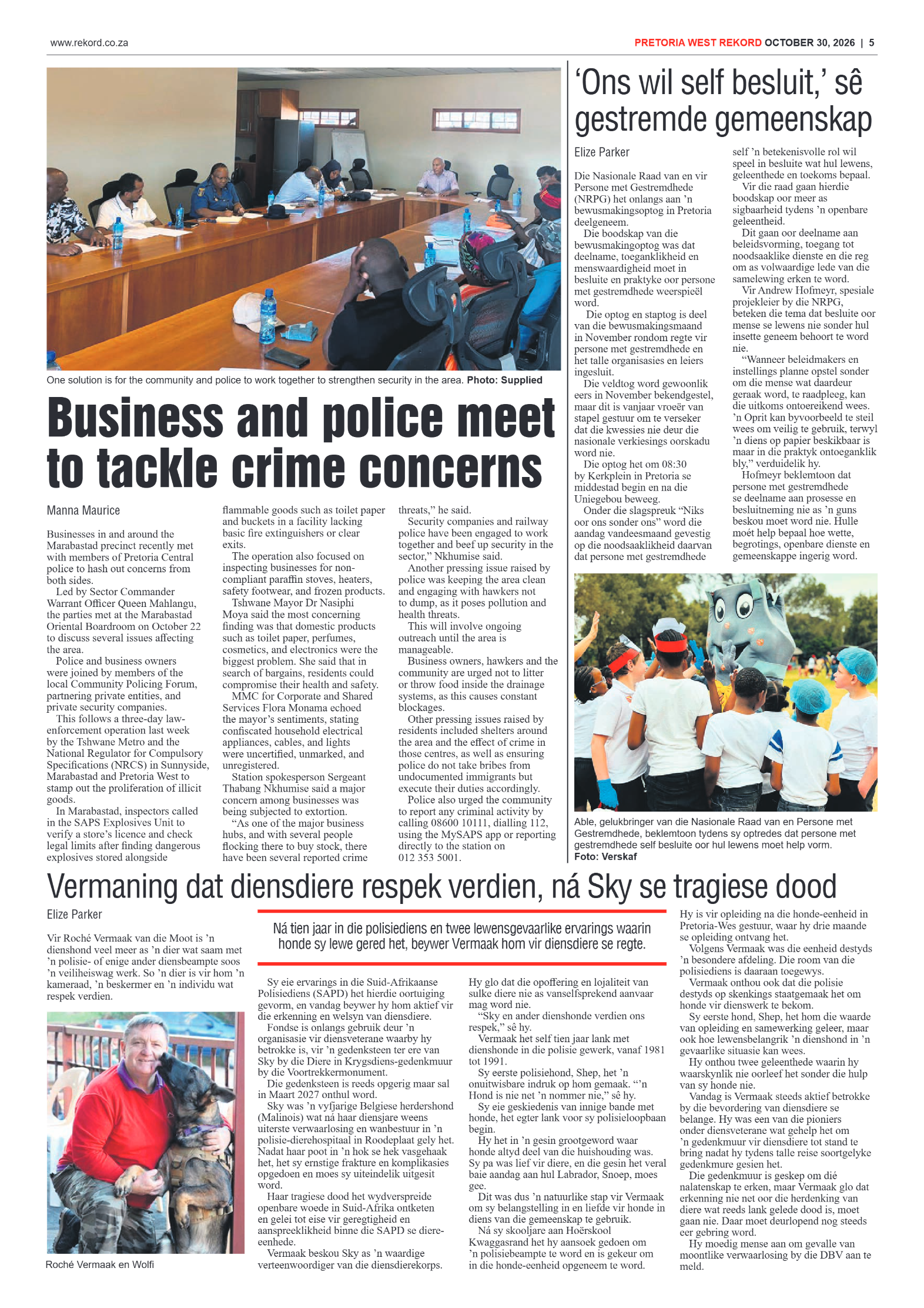 Rekord West – 30 October 2026 page 5