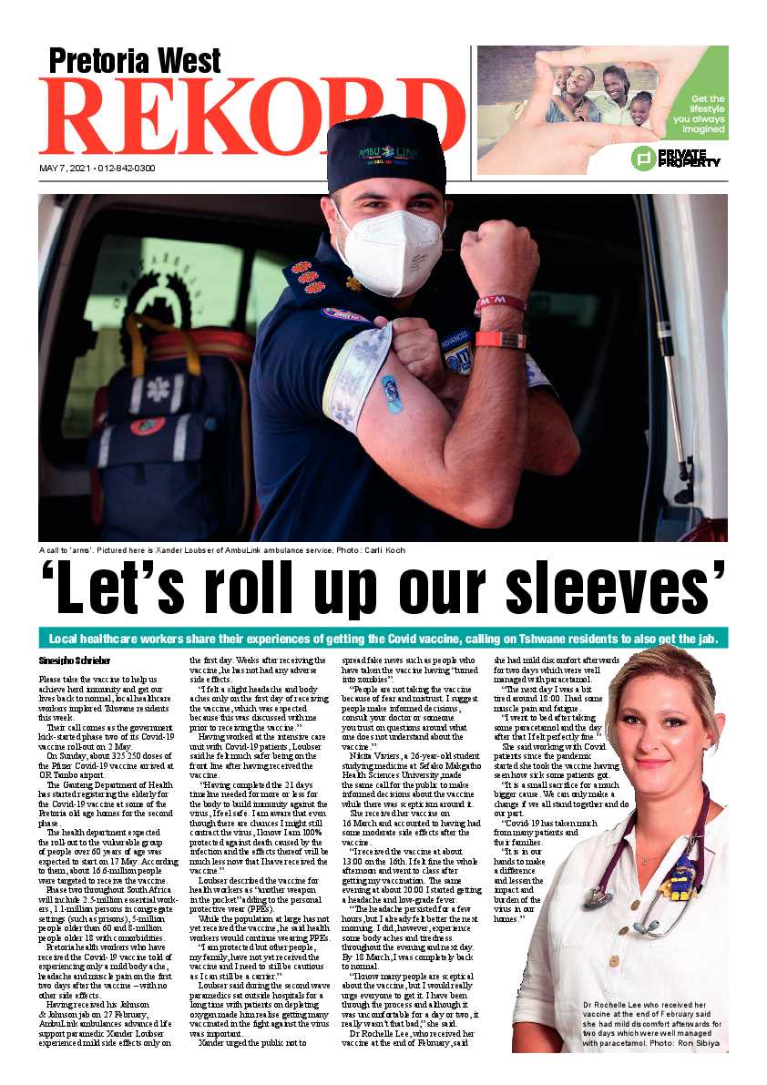 Rekord West 7 May 2021 page 1