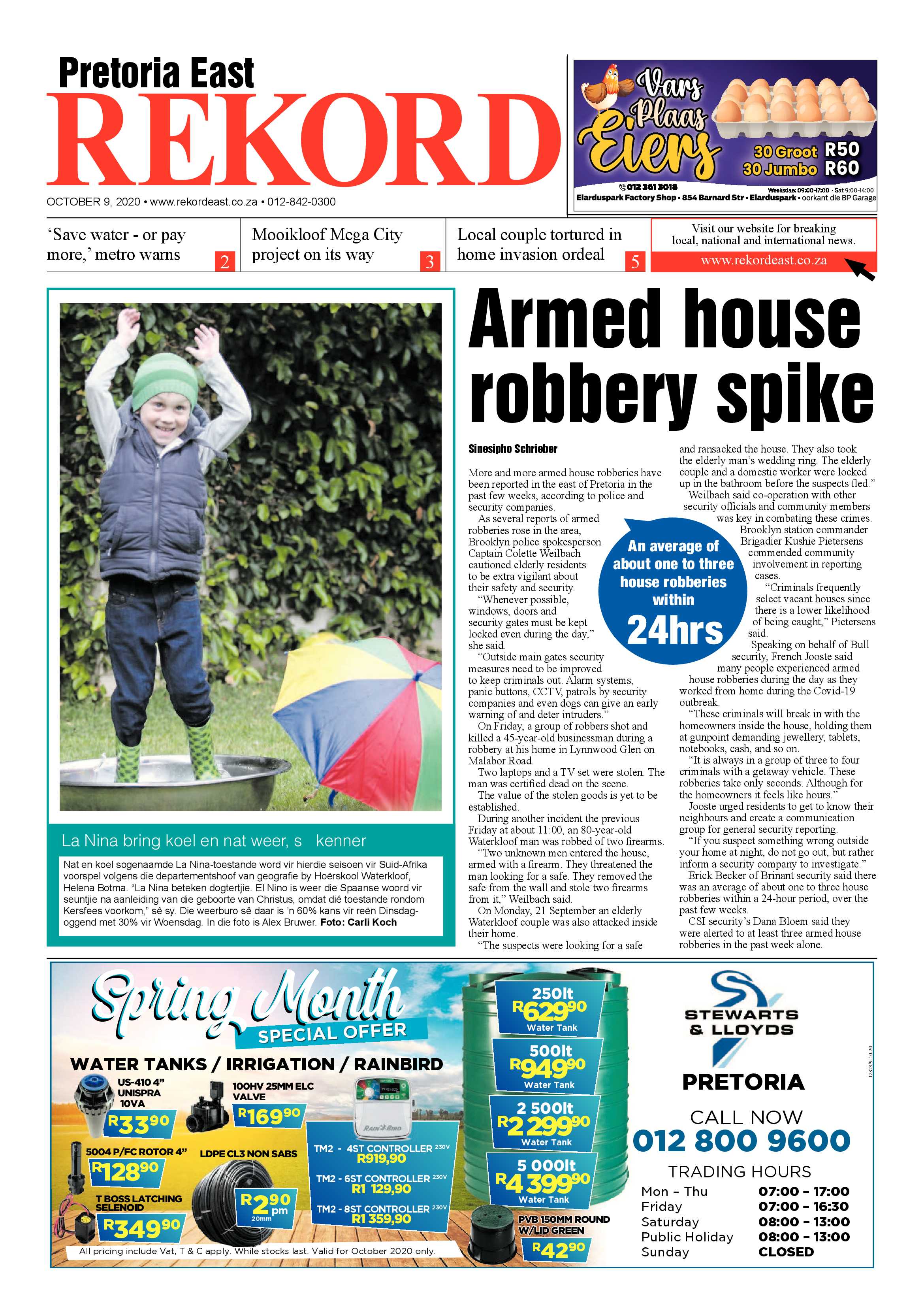 Rekord  East 09 October 2020 page 1