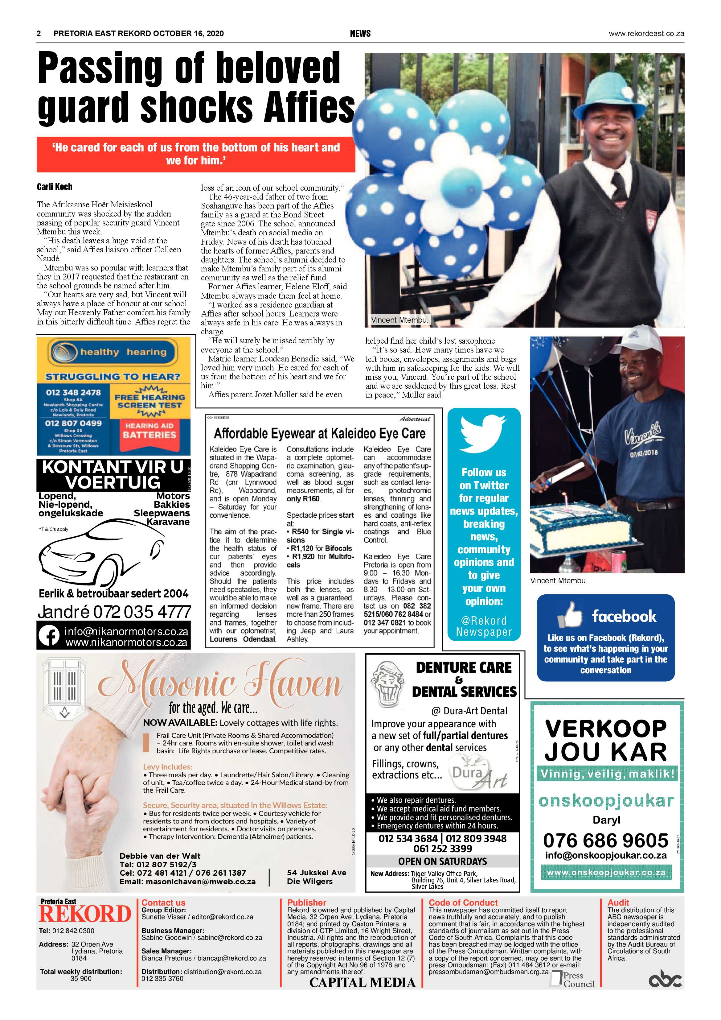 Rekord  East 16 October 2020 page 2