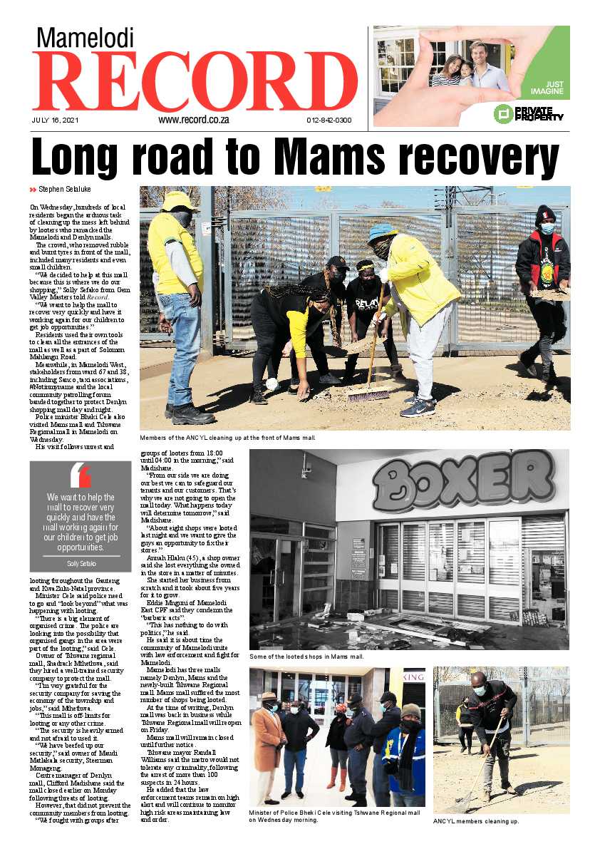 Mamelodi 16-07-2021 page 1